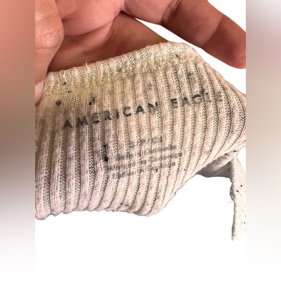 American Eagle oversized small longsleeve, ribbed shirt. Side split design. - Picture 3 of 4